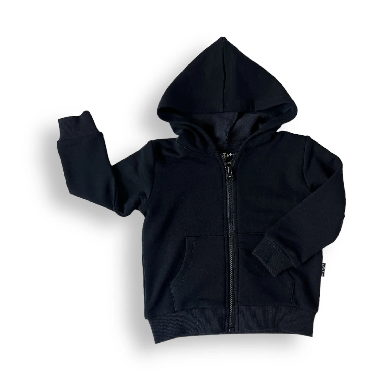 ZIP HOODIE- Midnight Bamboo French Terry | millie + roo