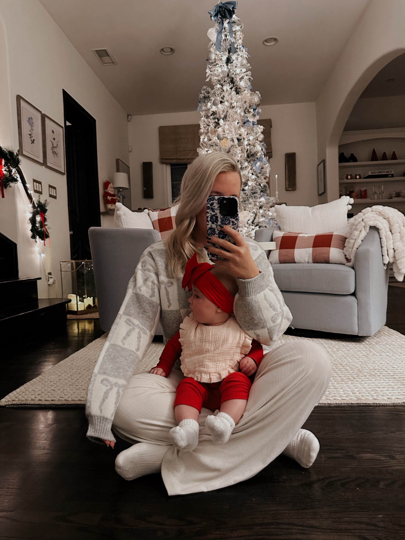 ♥️Holiday cozy outfit
♥️Bow sweater so soft, fits tts
♥️Soft wide leg pants 
♥️Baby red bow headband
♥️Baby red ribbed leggings & bodysuit 
♥️Baby bib is the best!! So big and keeps clothes dry. Iykyk



#LTKFamily #LTKBaby #LTKStyleTip