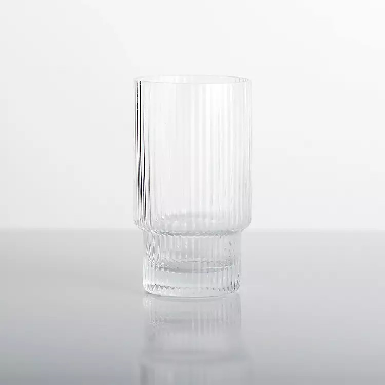 Linear Ribbed Highball Glass | Kirkland's Home