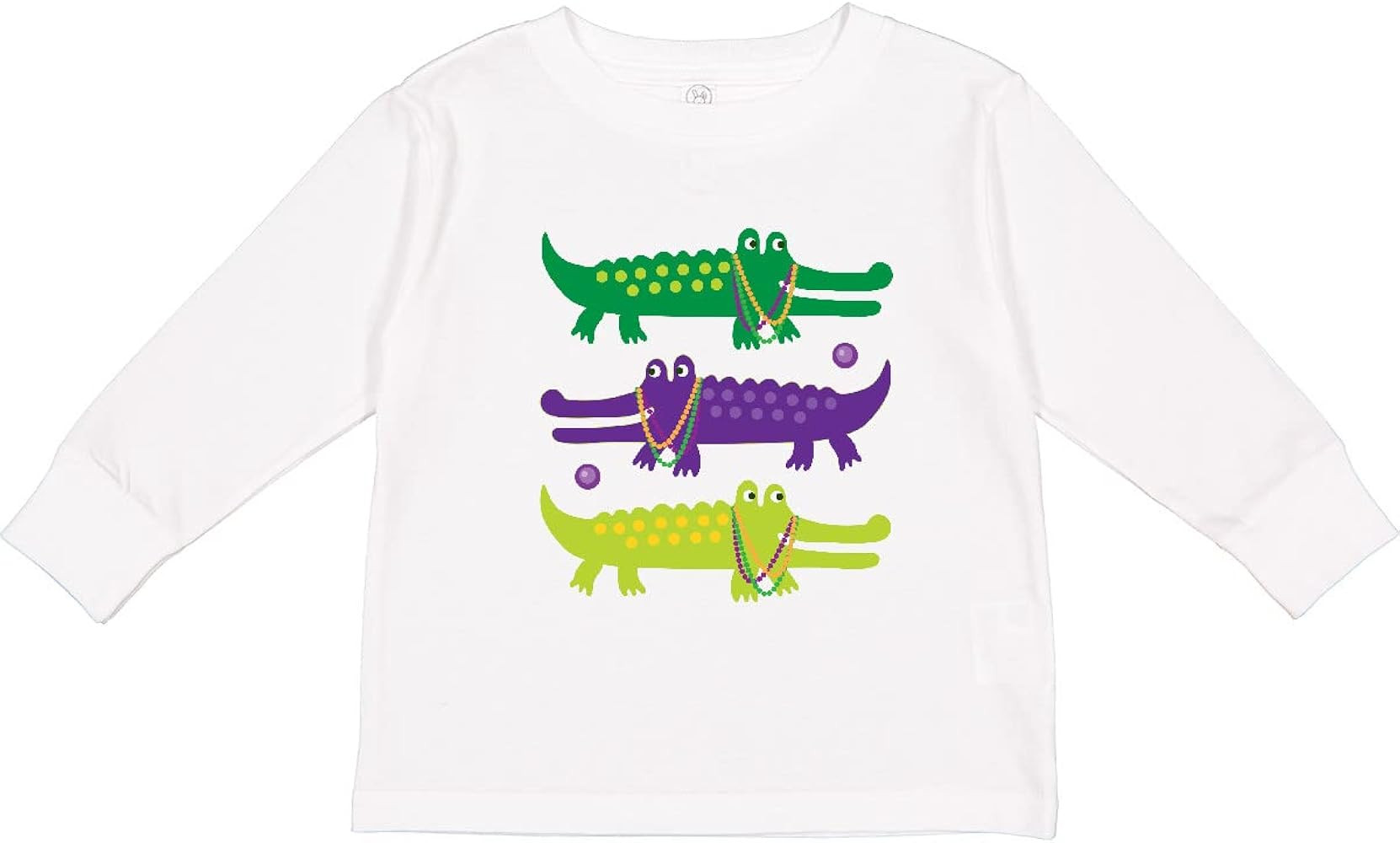inktastic Mardi Gras Holiday Alligators Toddler Long Sleeve T-Shirt | Amazon (US)