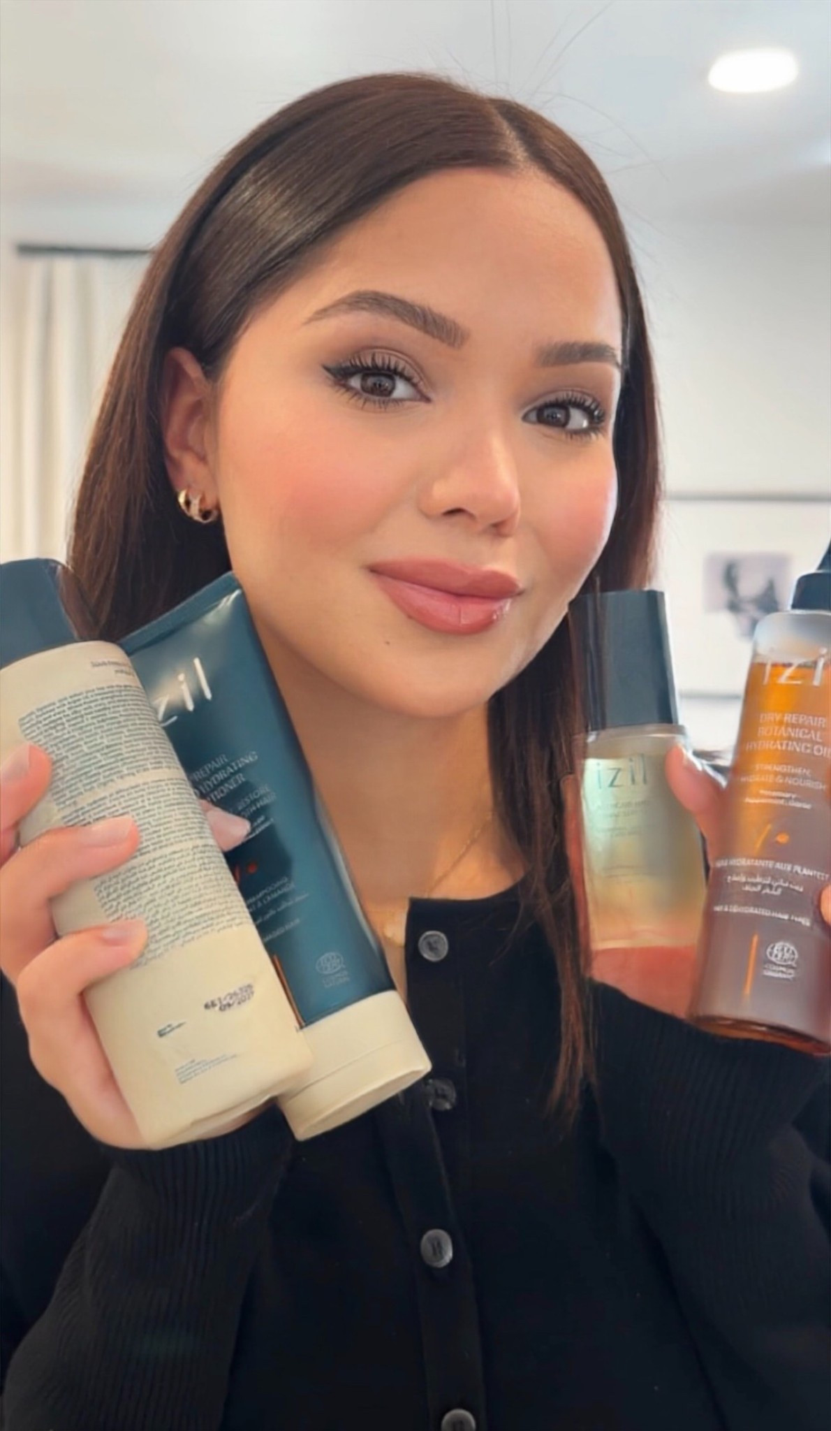 #AD Very impressed with this routine from @izilbeauty my hair turned out so soft and shiny #Ad #Paidlink #HairLossSolutic #HairRegrowth #HairGrowthJourney,
#HairThinning #HairFall #NaturalBeauty #CleanBeauty