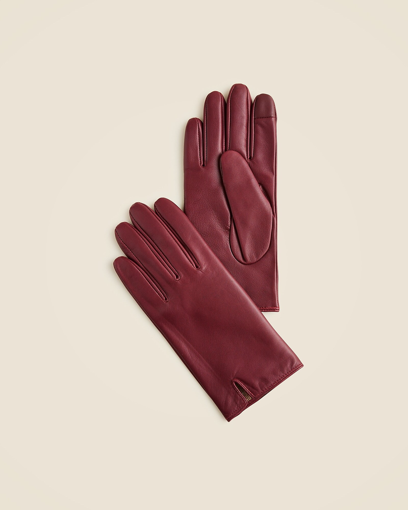 Leather touch-tech gloves | J. Crew US