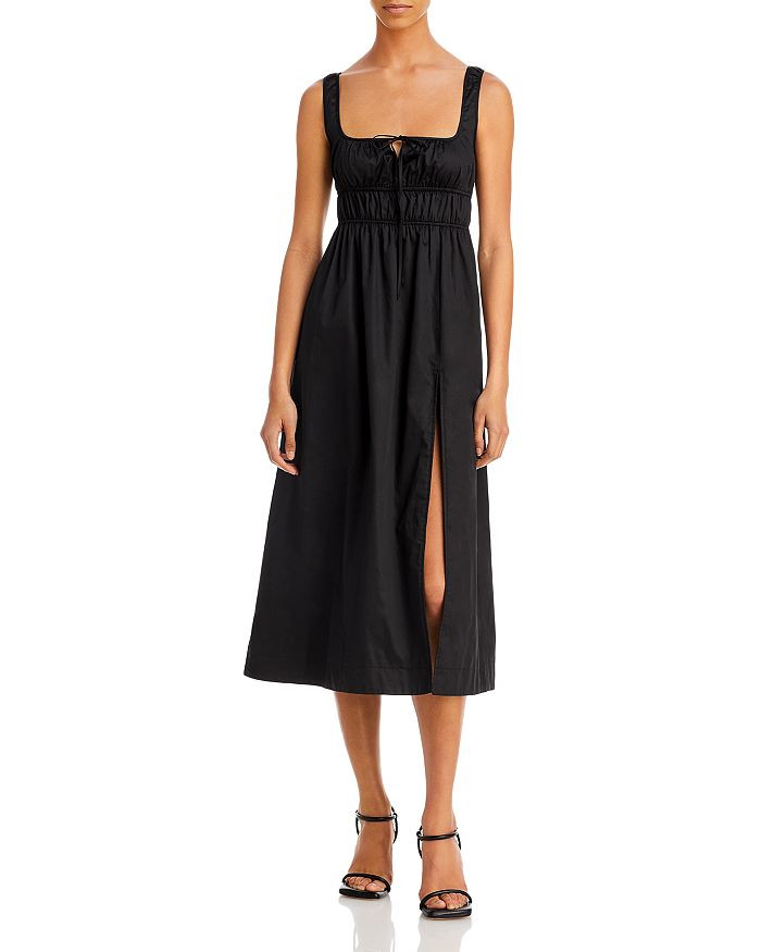 Ruched High Slit Cotton Dress - 100% Exclusive | Bloomingdale's (US)