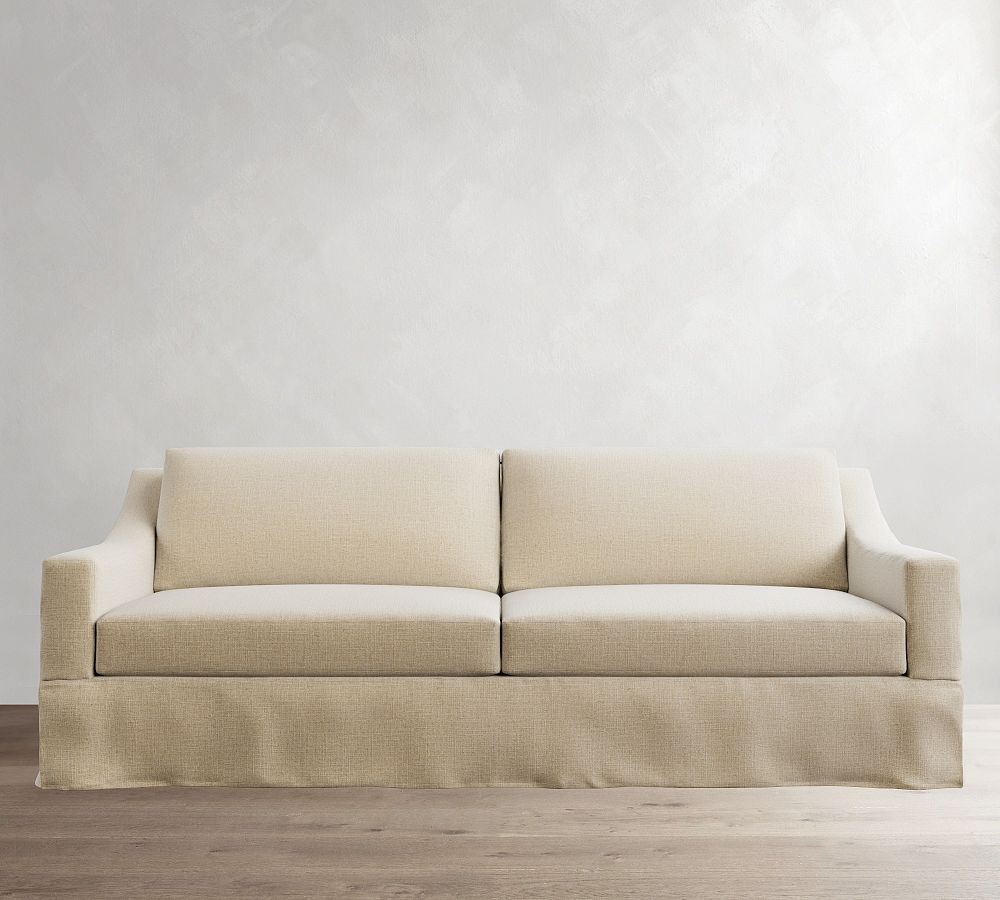 York Slope Arm Slipcovered Sofa (60"-108") | Pottery Barn (US)