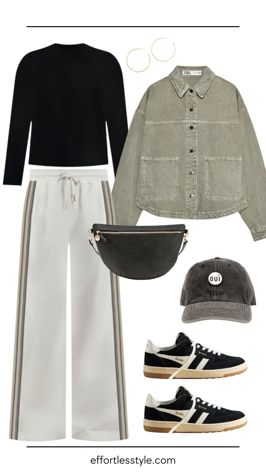 An oversized jacket works well with a track pant. Choosing a fitted top underneath is key to keep from looking slouchy and disheveled. Roll the sleeves and pop the collar on this jacket for some elevated finishing touches. Throw on some key accessories like this Clare V cap and fanny pack, and you’re ready to conquer the weekend!



#LTKStyleTip #LTKOver40 #LTKBeauty