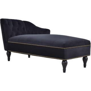58 in. Black Solid Velvet Twin Size Sofa Bed | The Home Depot