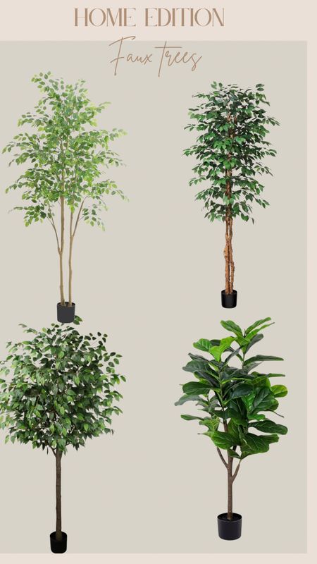 Home decor. Artificial trees. Ficus tree. Fiddle leaf tree. Amazon finds. Affordable home. Luxury home for less  

#LTKHome #LTKFindsUnder100