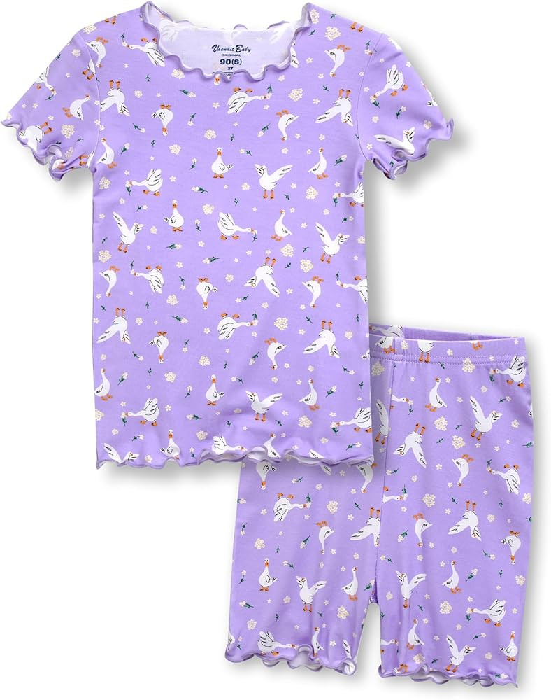 Vaenait Toddler Girls Boys Kids Girls Boys Animal Flower Patern Sleepwear Pajamas Summer Viscose ... | Amazon (US)
