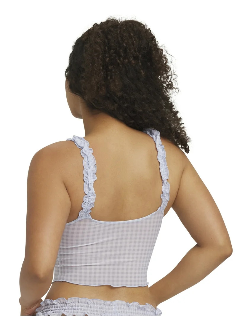 Mills by Millie Bobby Brown Women's Mesh Longline Bra, Sizes XS-XXXL | Walmart (US)