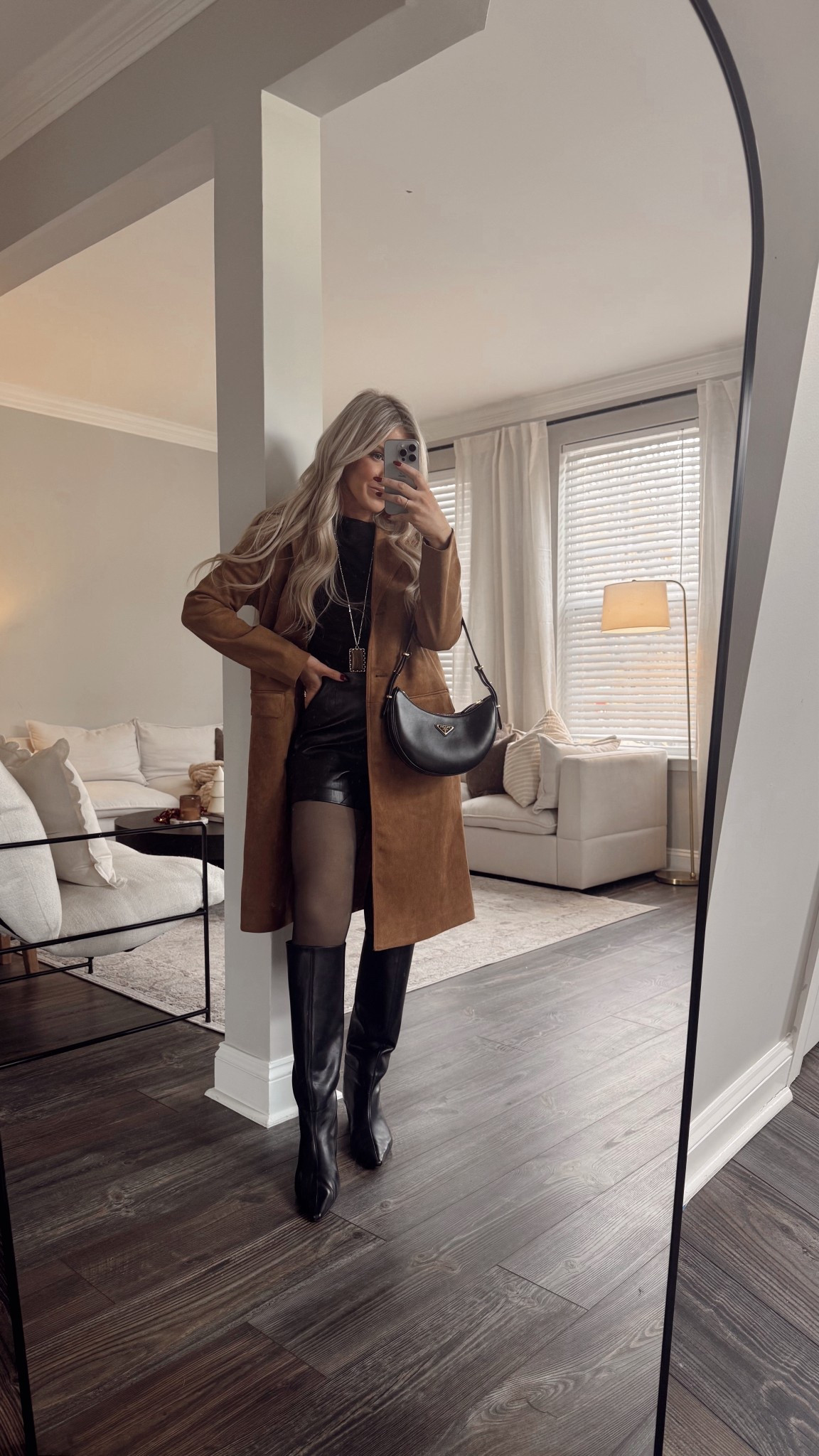 Faux suede trench- the best!! Under $100 and so chic

#LTKStyleTip #LTKSeasonal #LTKFindsUnder100