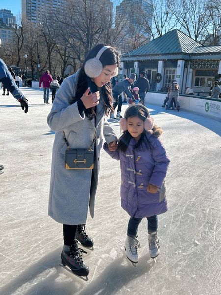 Family I’ve skating at the Boston frog pond is always a fun winter activity!

• Uniqlo thermals - make sure to get the ultra warm option bc it's the only one with the soft cozy lining. Our entire family loves these thermals! 

I am wearing xxs in the women’s turtleneck and the size 11/12 kids leggings. 

The 11/12 kids heat tech ultra warm leggings has a 24” inseam and the xxs women’s version of the same leggings has a 27” inseam

• Abercrombie wool tailored jacket size xxs petite - this is a straighter cut, thick and warm coat. 

• On Nori: boden girls coat , nice quality , warm and water resistant . Exact color is last year but I bought this years version and it’s great. They made some improvements this year to make it easier for little ones to self zip!

• Old J. Crew earmuffs, linked similar

• Prada bag - linked similar


Casual winter outfits 

#LTKSeasonal #LTKHoliday #LTKfamily