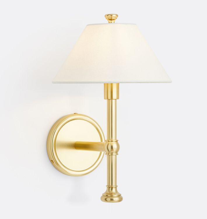 Howell Sconce, Fabric Shade | Rejuvenation