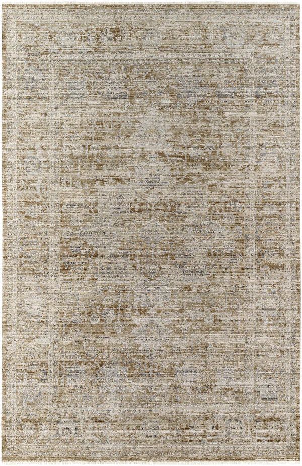 Margaret Damask Dark Sage Washable Area Rug - Livabliss x Becki Owens | Boutique Rugs