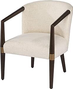 SEI Furniture Exmont Accent Chair, White | Amazon (US)