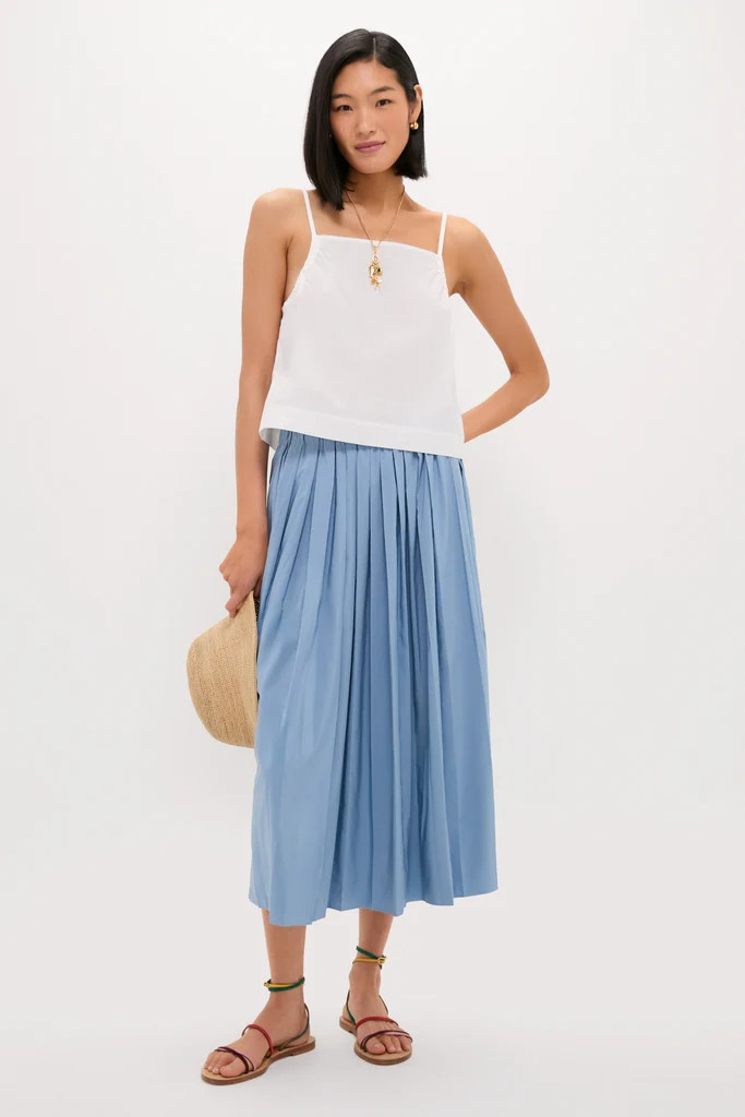 White Cotton Poplin Mandi Top | Tuckernuck (US)