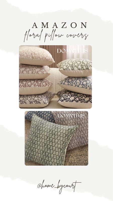 Absolutely love these floral pillow covers from Domvitus home 😍😍🤌🏻🤌🏻 & currently on sale! 

#LTKSeasonal #LTKHome #LTKSaleAlert
