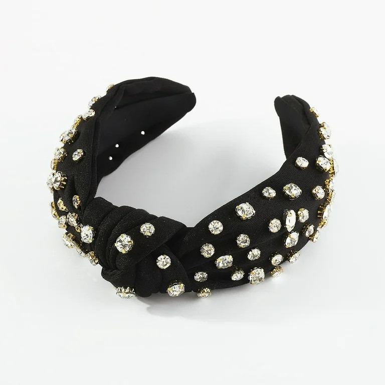 Baocc Accessories Fashion Headbands for Women Girls Headbands Vintage Headband Wide Top Knot Rhin... | Walmart (US)