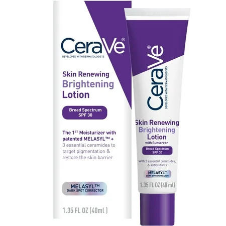 CeraVe Skin Renewing Brightening Lotion SPF 30 Facial Moisturizer 1.35 fl oz | Walmart (US)