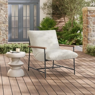 Modway Raya Outdoor Lounge Chair, Ivory | Ashley