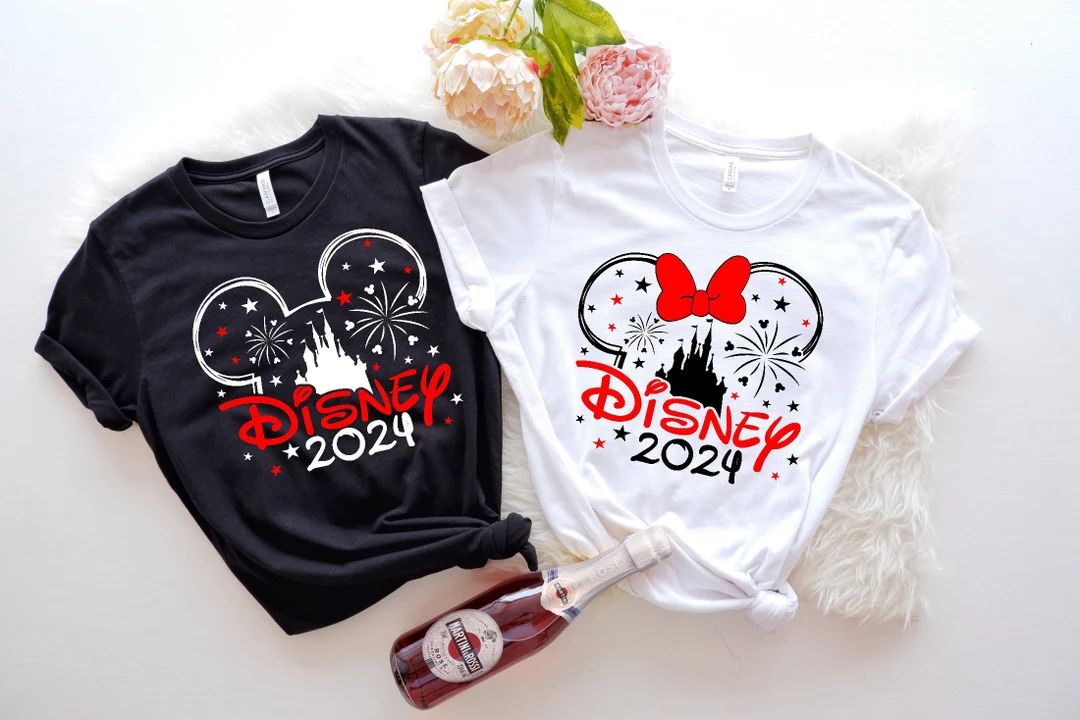 2024 Disney Family Vacation Shirts, Disney Castle 2024 Shirts, Custom Disney Family Matching Tshi... | Etsy (US)