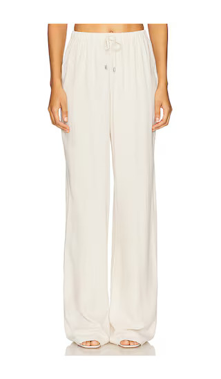 Beth Drawstring Pant in Natural | Revolve Clothing (Global)