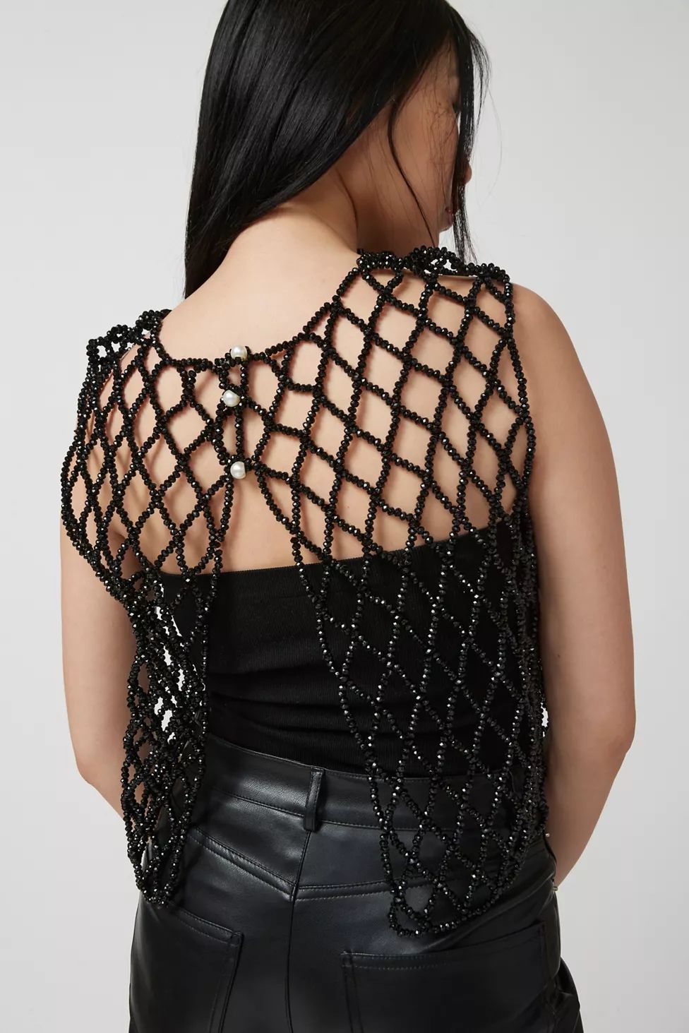 Beaded Open-Back Top | Urban Outfitters (US and RoW)