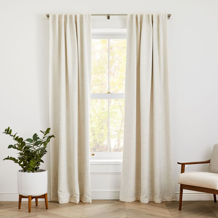 Crossweave Curtain | West Elm (US)