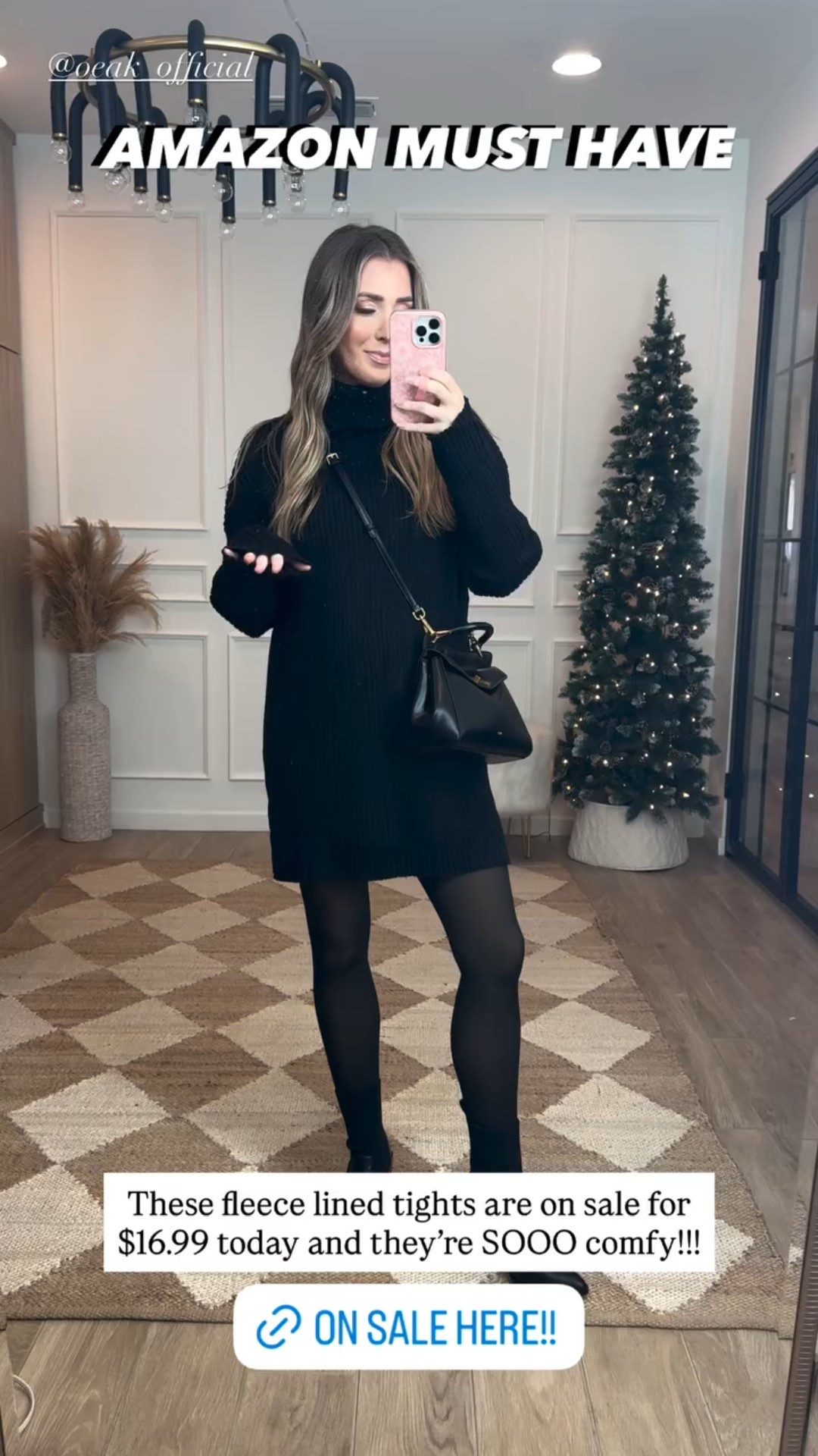 AMAZON MUST HAVE AMAZON MUST HAVE These fleece lined tights are on sale for $16.99 today and they’re SOOO comfy!!! @oeak_official