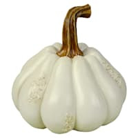 White Resin Pumpkin, 9" | At Home