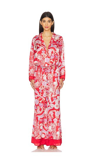 Free People x Intimately FP Dreamy Days Pajama Set In Flame Red Combo in Red. - size S | Revolve Clothing (Global)