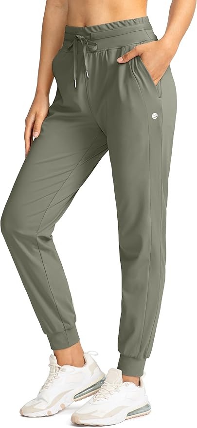 G Gradual Women's Joggers Pants with Zipper Pockets High Waisted Athletic Tapered Sweatpants for ... | Amazon (US)