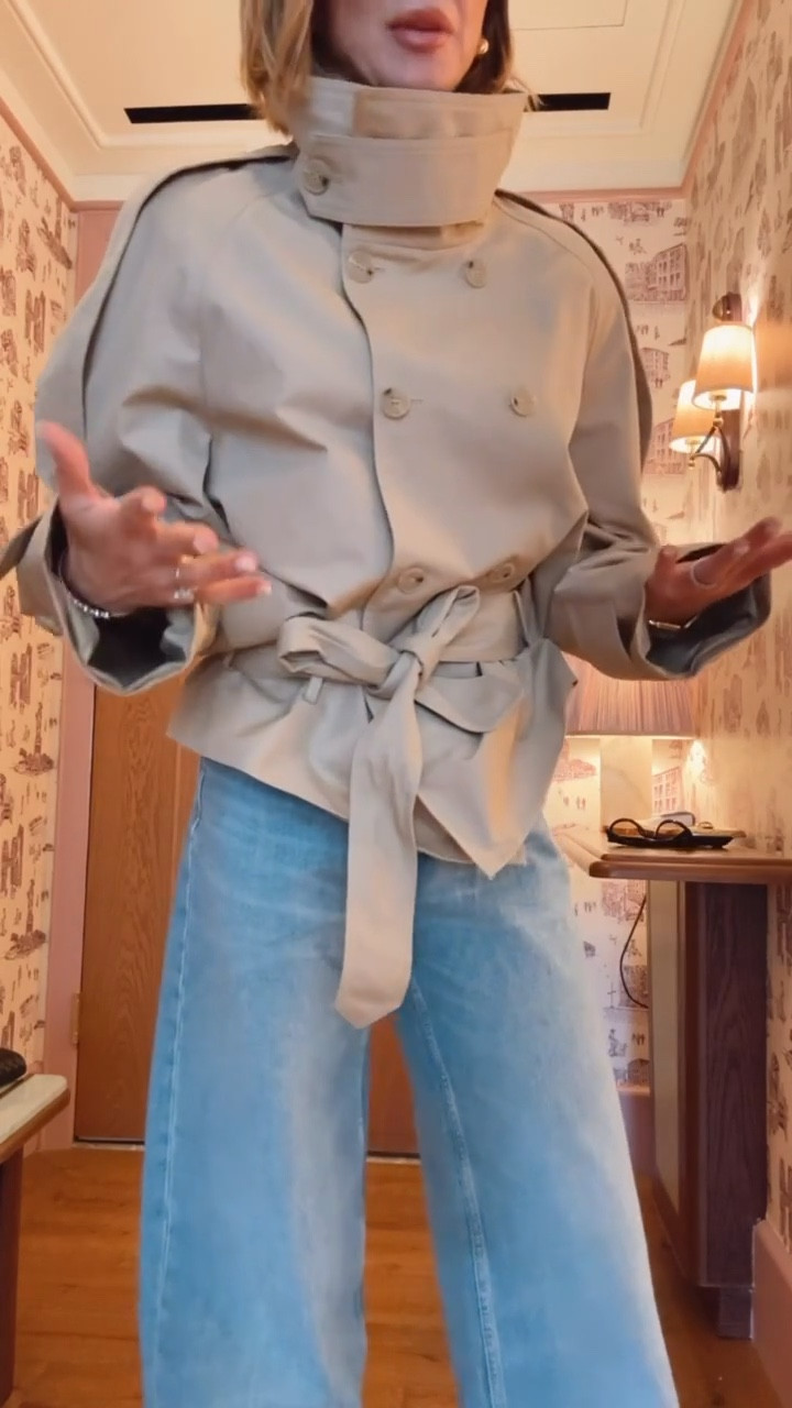 Found these @Zara spring jackets in NYC and I’m obsessed 🤍
The cropped trench is so chic for everyday, and the color of the full-length trench is perfect for spring layering.
Wearing size small for reference.

#LTKootd #LTKSeasonal