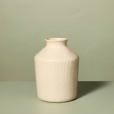 9" Textured Ceramic Decorative Vase - Hearth & Hand™ with Magnolia | Target