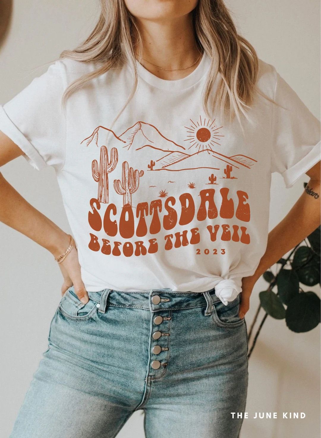 Scottsdale Before the Veil Shirt Oversized Western Graphic Tee Scottsdale Bride Sedona Bacheloret... | Etsy (US)