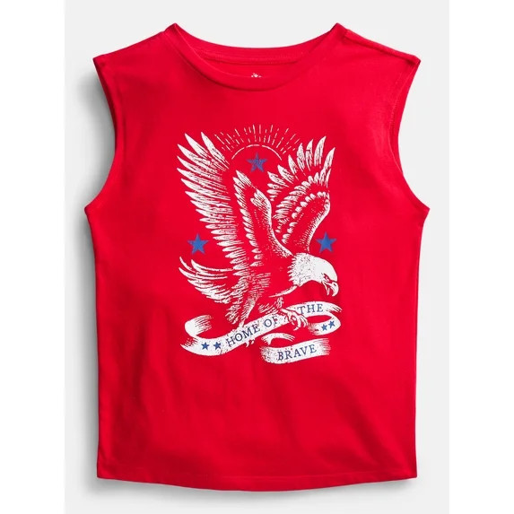 Fourth of July Patriotic Americana Boys Printed Tank Top from Way To Celebrate, Sizes 4-18 | Walmart (US)