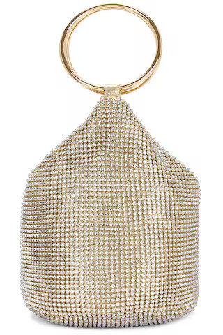 Bianca Ball Mesh Handle Bag in Gold | Revolve Clothing (Global)