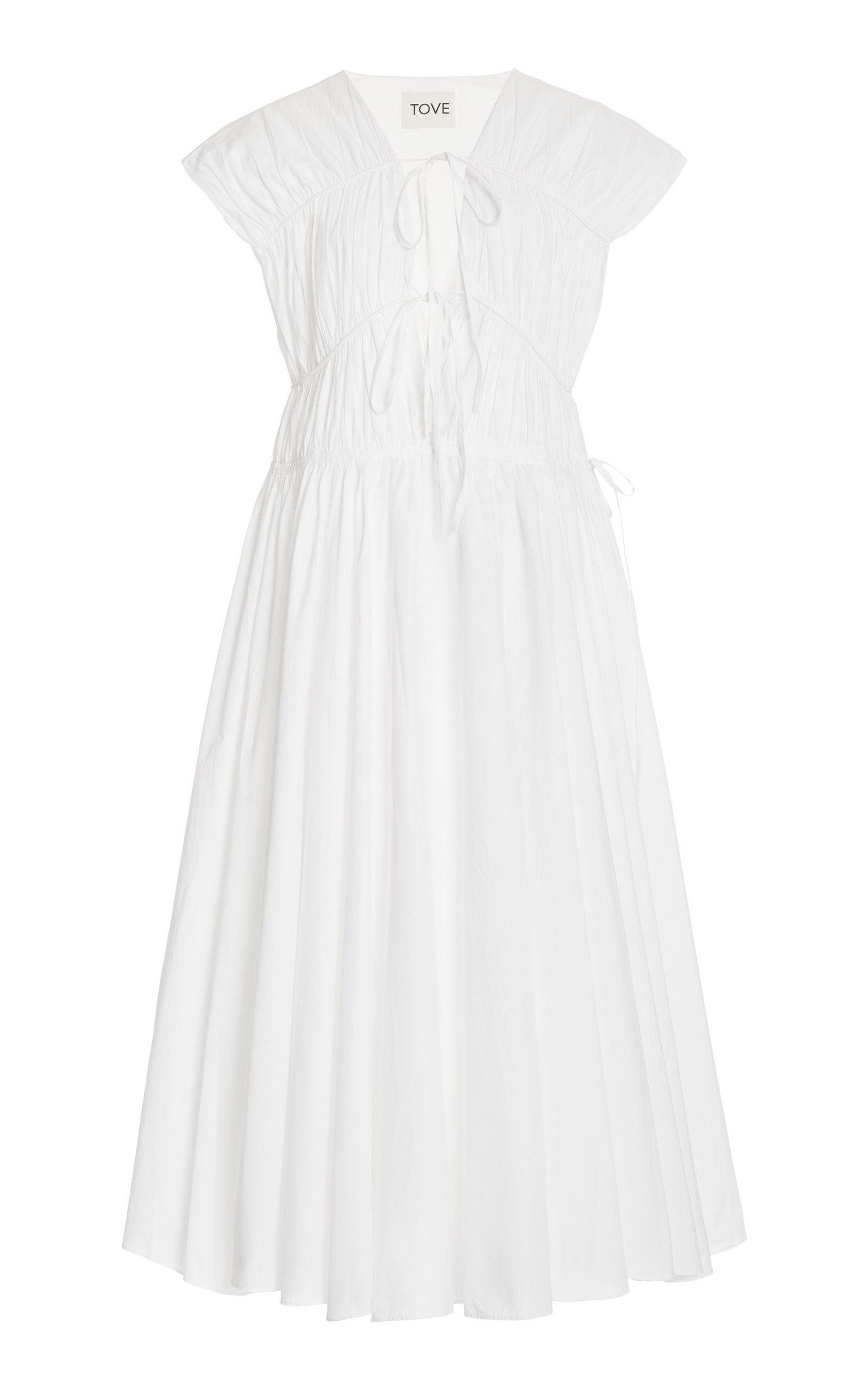 Ceres Pleated Organic Cotton Midi Dress | Moda Operandi (Global)