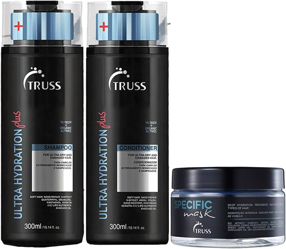 Truss Ultra Hydration PLUS Sh 300ml + Cd 300ml + Specific Mask 180g | Amazon (BR)
