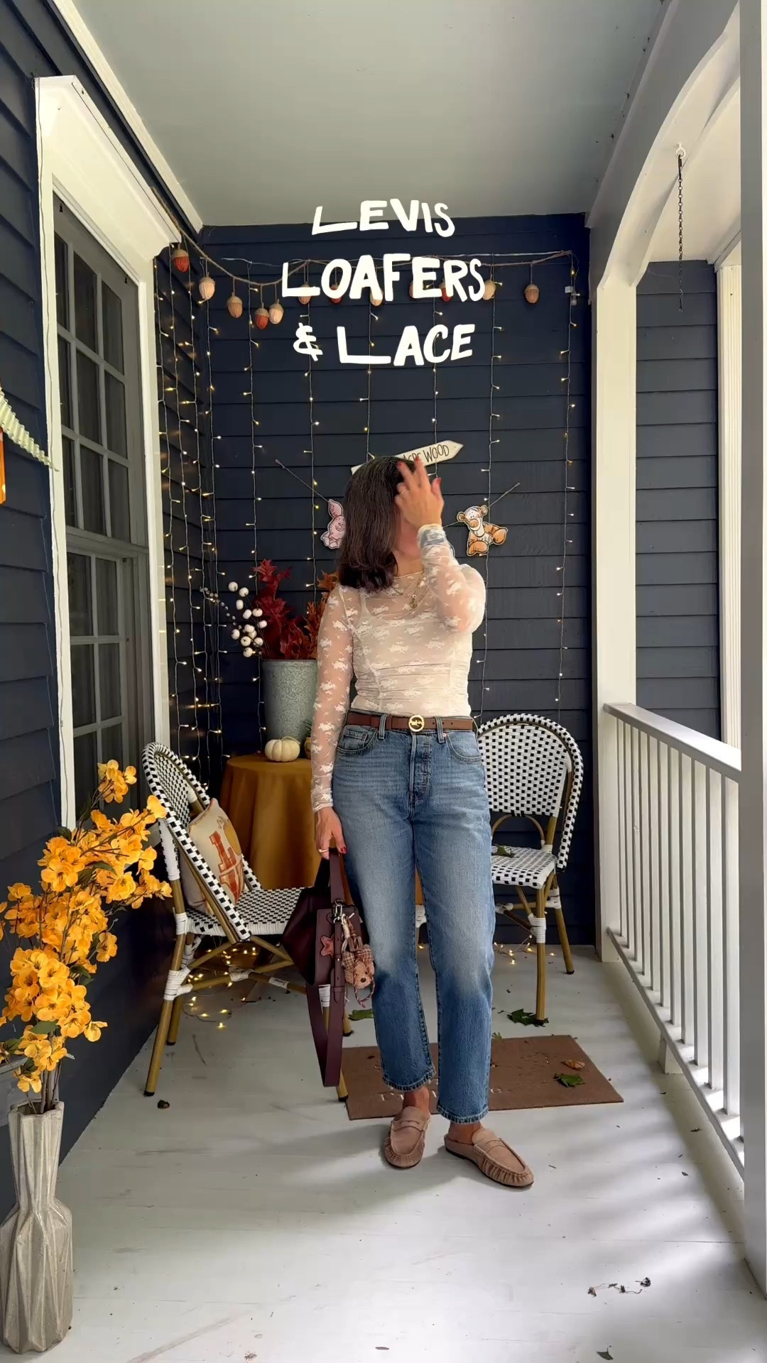Levis, loafers & lace! 
Light lace top for a warmer day; next I added a lace trimmed tank for a fun layer; a blouse over that for a more sophisticated look. Mule loafers are Steve Madden.

#LTKootd #LTKSeasonal #LTKOver40