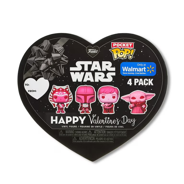 FUNKO Pocket POP: Star Wars Valentines Day POP Box 4PK | Walmart (US)