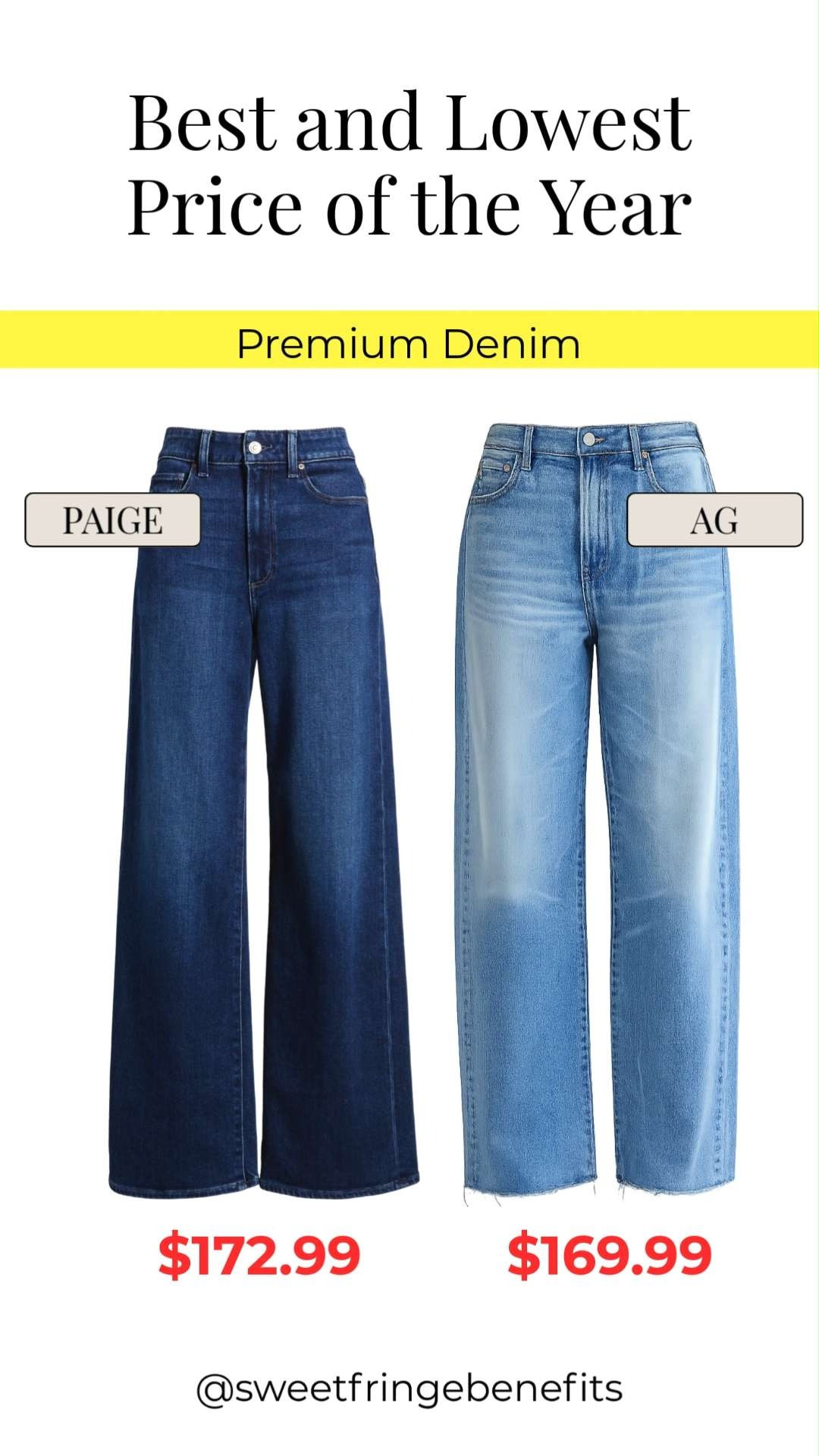 If you've been waiting to invest in premium denim, now is the time! These PAIGE and AG jeans are at some of the best prices of the year during the Anniversary Sale. Flattering fits, incredible quality, and timeless styles you'll wear for years.

💡 LTK MADE EASY
❤️ Heart = Support my posts!
🔖 Save = Get sale & restock alerts
📋 Lists = Keep favorites organized
📲 Share = Send lists and products to a friend. Hello, Christmas List!
💬 Comment = Ask me anything about what I'm wearing.:-) 

 #LTKootd #LTKSeasonal #LTKOver40