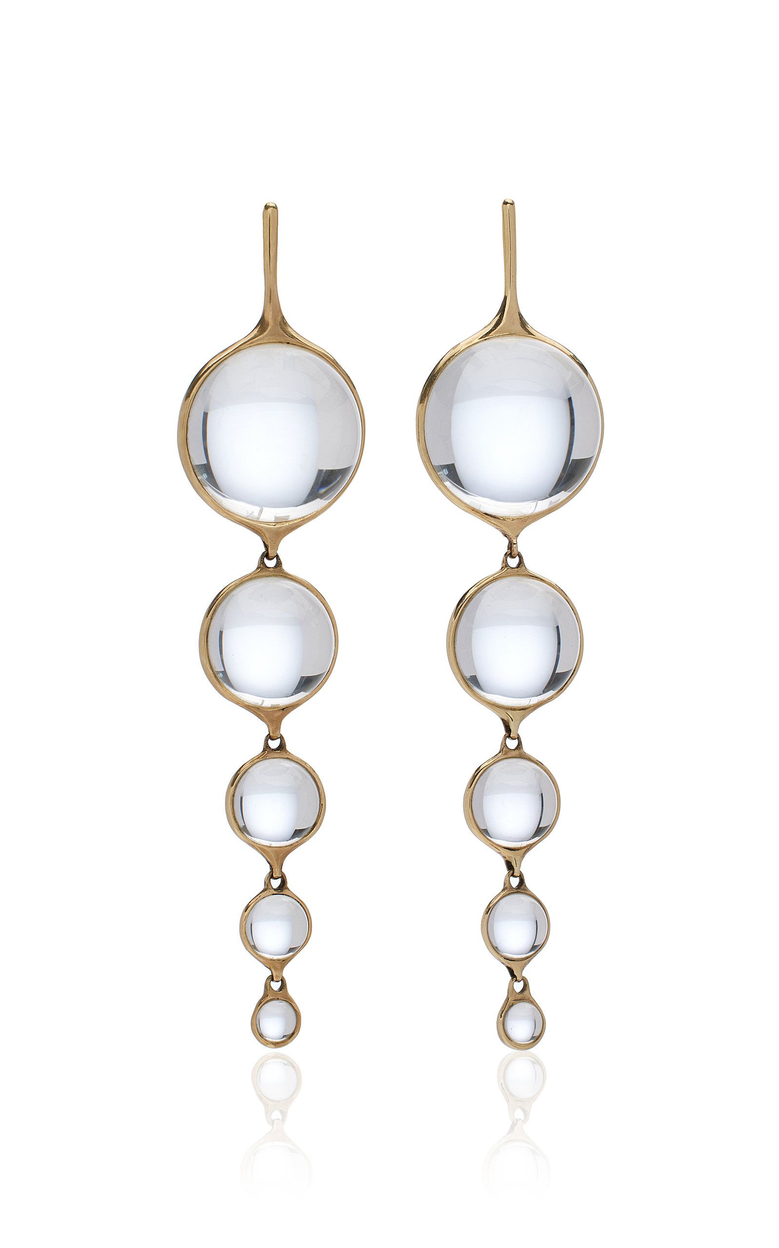 Sun 14K Yellow Gold Quartz Earrings | Moda Operandi (Global)