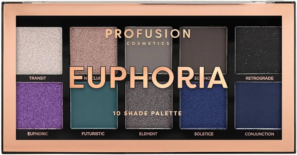 Profusion Cosmetics Euphoria 10 Shade Eyeshadow Palette | Amazon (US)