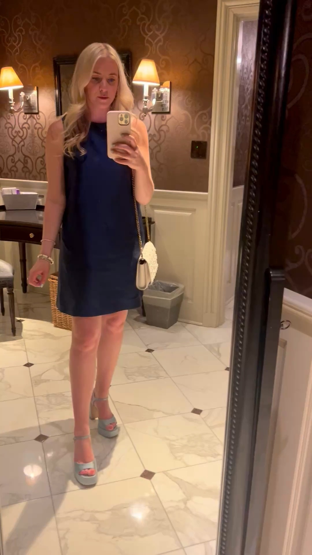 The perfect navy shift dress and platform heel. I’m wearing a size S in the dress. Perfect for events, wedding or work (I’d just throw a blazer on over). 

#LTKWorkwear #LTKdayinmylife #LTKmomlife