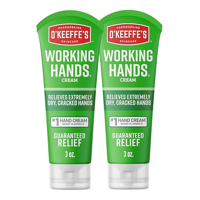 O'Keeffe's Working Hands Hand Cream for Extreme Dryness - 3 oz Tube (2 Pack) - Repairing Skincare... | Amazon (US)