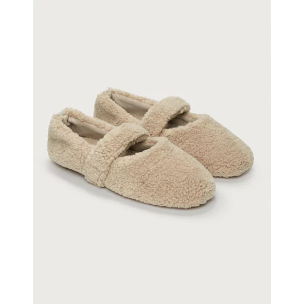 Borg Ballet Slippers | The White Company UK & ROW