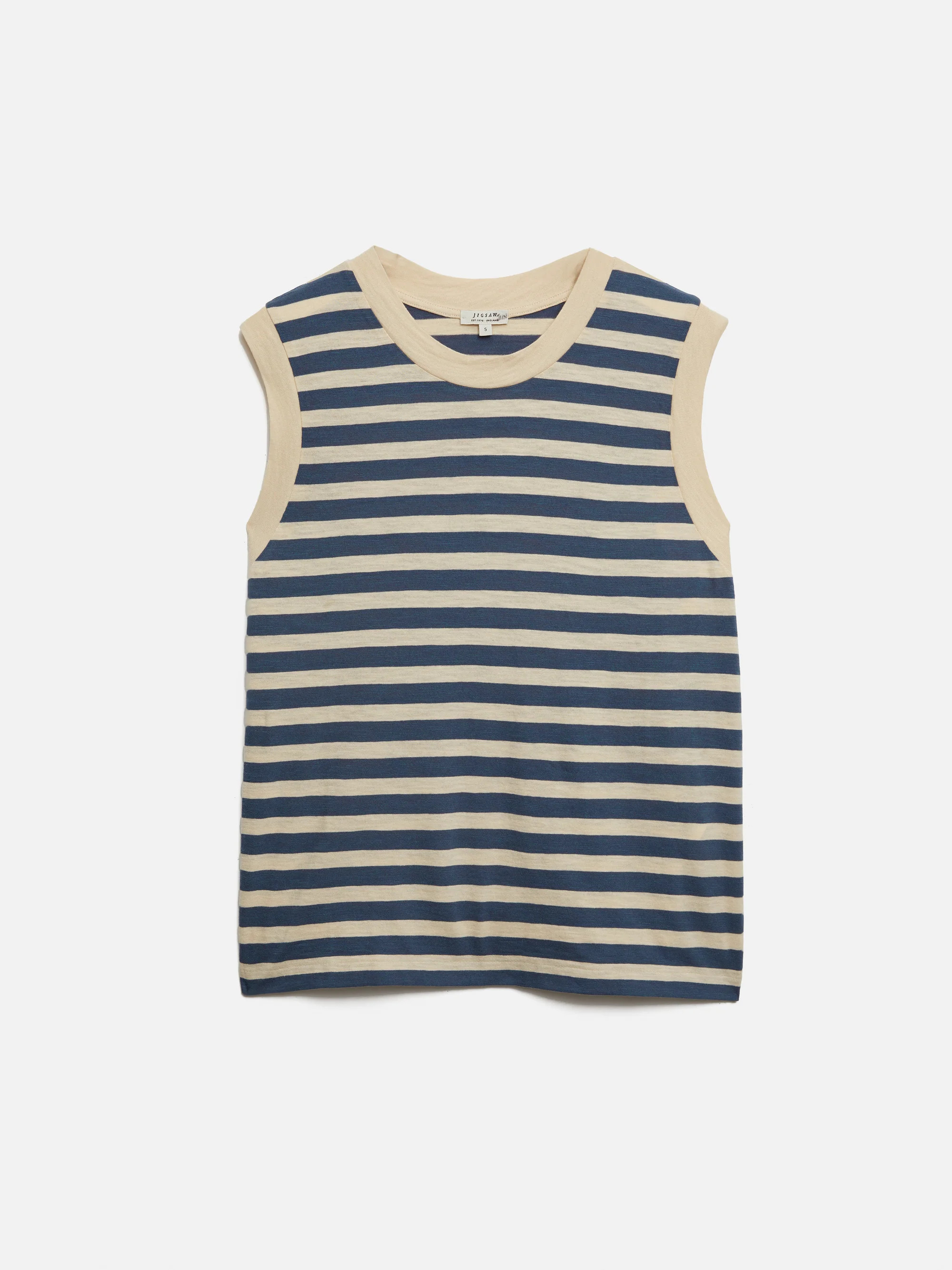 Cotton Slub Stripe Tank | Jigsaw (UK)