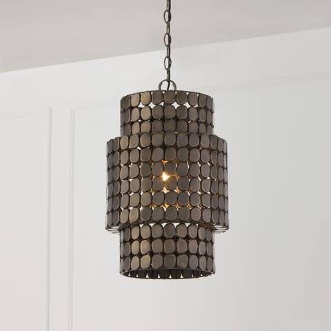 Capital Eliana 13" Wide Dark Brass Pendant Light | Lamps Plus
