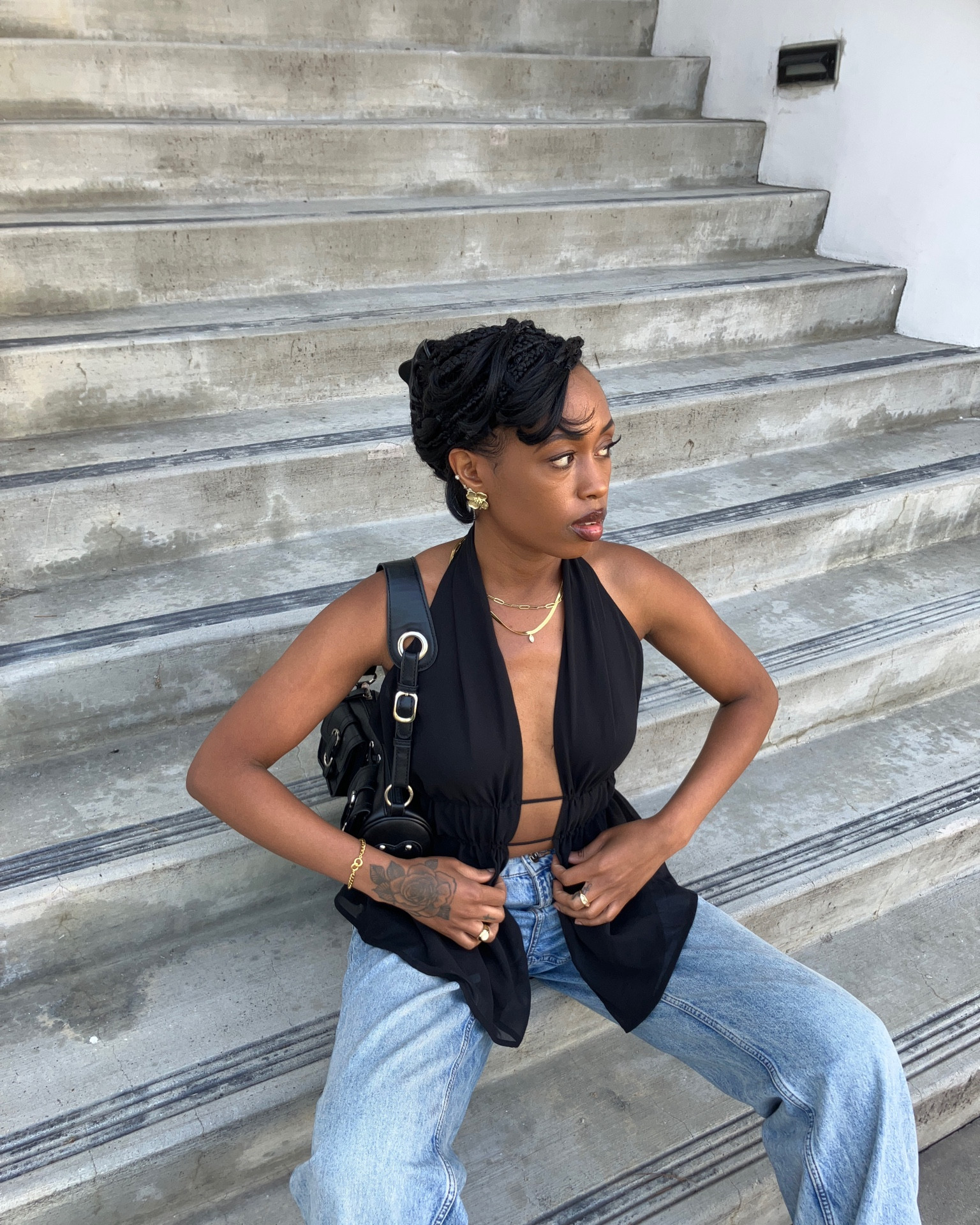 My first @revolve purchase and I feel like I made the right choice 🖤

The Wren Top by @superdown 

This split front top trend is probably one of my fav trends rn. And this is definitely something that will stay in my closet for years to come. #capsulewardrobe

#LTKFindsUnder100 #LTKFestival #LTKStyleTip