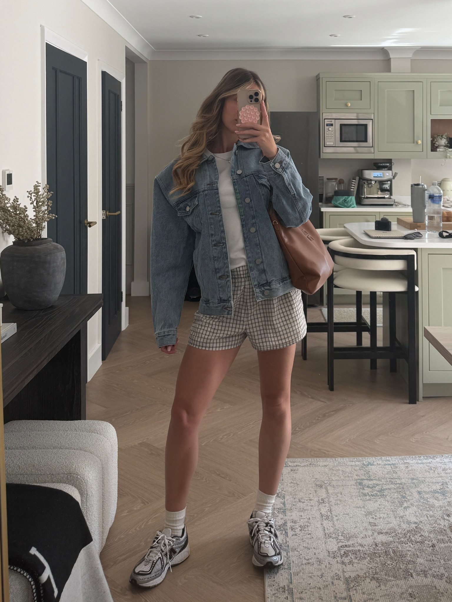 finally found the PERFECT denim jacket. Structure 💅🏼  I’m wearing a size small in everything. Such a good dupe for the jacquemus jacket!! Outfit, summer, spring, everyday 

#LTKAroundTheWorld #LTKsummer #LTKuk